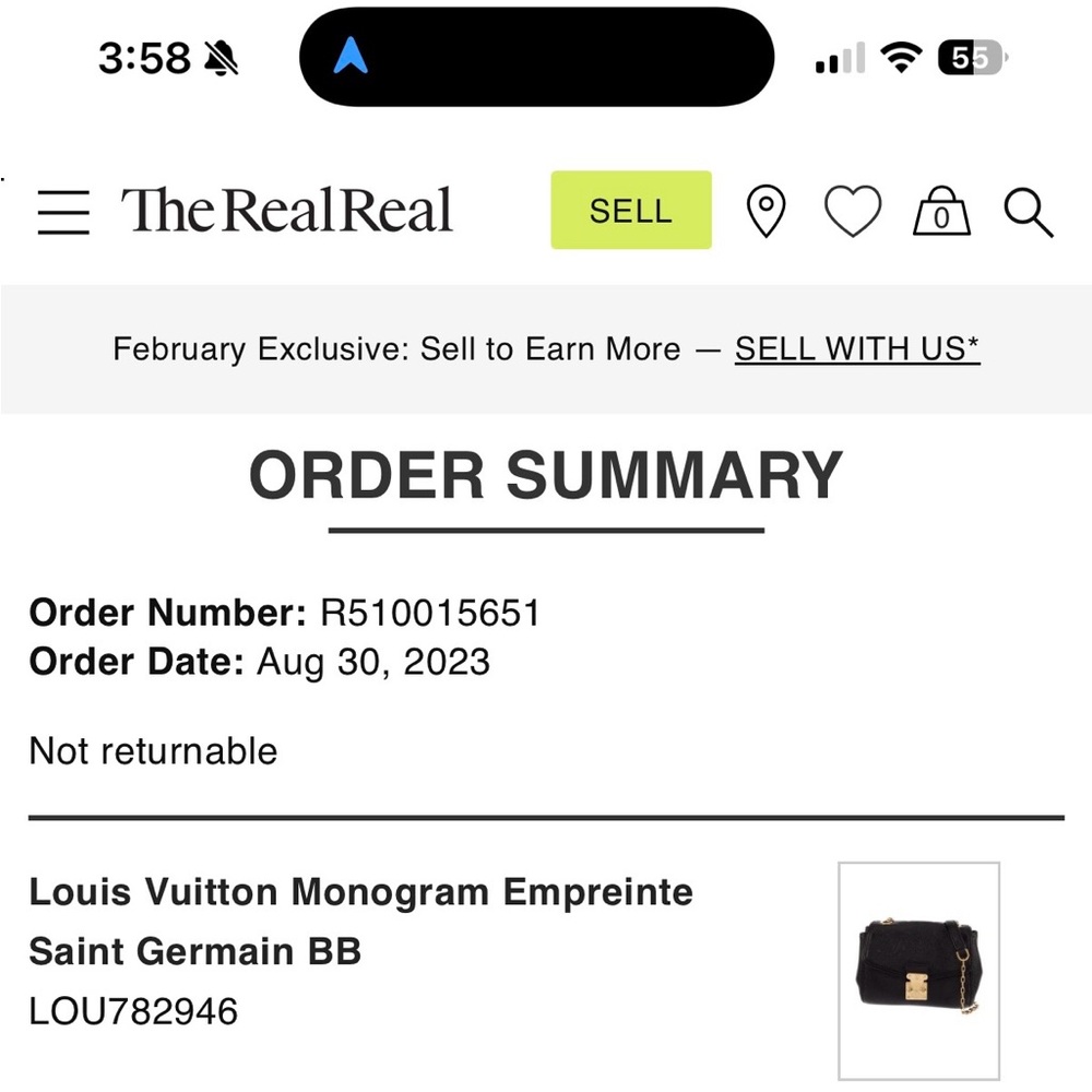 Louis Vuitton Monogram Empriente Saint Germaine BB - Picture 8 of 12